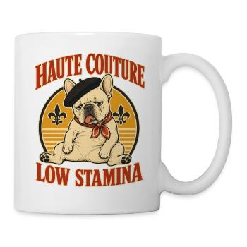 Haute Couture Faible Endurance - Mug blanc - blanc - Droite