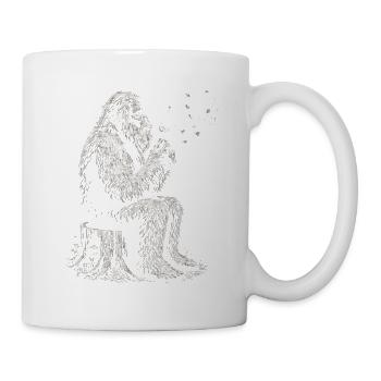 Bigfoot, Pusteblume, Löwenzahn, Naturliebhaber - Tasse - Weiß - Rechts