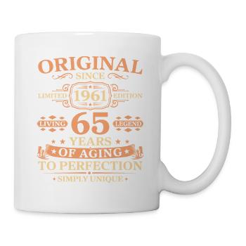 Original since 1961 Birthday 65 Years - Tasse - Weiß - Rechts