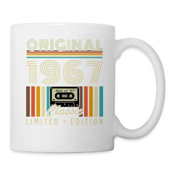 60 Jahre 1967 Vintage Retro Geburtstagsgeschenk - Tasse - Weiß - Rechts