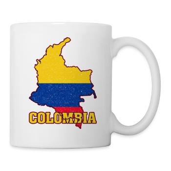 Colombian Flag Colombia Land Map - Mug - white - Right