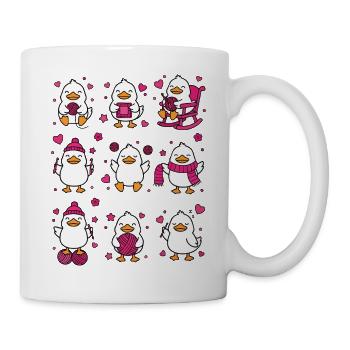 Lustige Häkel-Enten-Häkel-Liebhaber von Garnliebhabern - Tasse - Weiß - Rechts