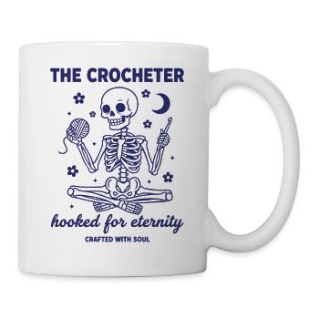 Der Häkler für die Ewigkeit, gefertigt mit - Tasse - Weiß - Rechts