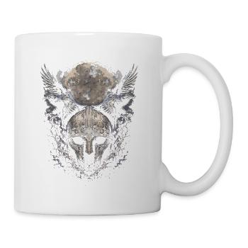 Rabe Raben Wikinger - Tasse - Weiß - Rechts