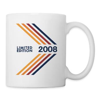 2008 Limited Edition Geburtstag Mädchen Jungen - Tasse - Weiß - Rechts