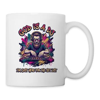 Gott ist ein DJ – Setlist-Vibes - Tasse - Weiß - Rechts