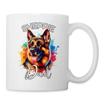 Deutscher Schäferhund Papa - Tasse - Weiß - Rechts