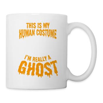 This Is My Human Costume I'm Really A Ghost Hallow - Tasse - Weiß - Rechts