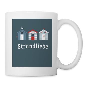 Strandliebe – Küstenposter Minimalistisch - Tasse - Weiß - Rechts