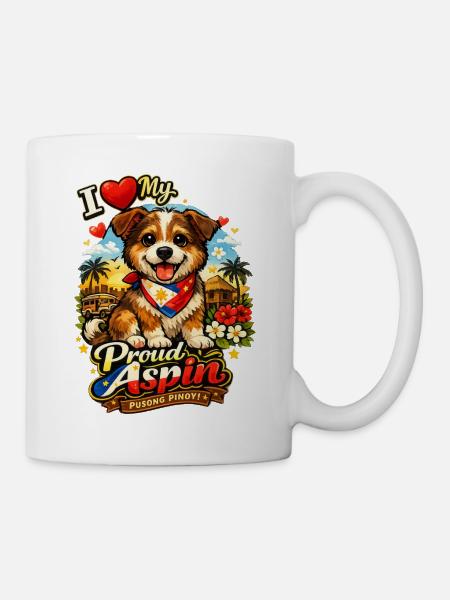 Aspin-Hund – Stolz der Philippinen - Tasse - Weiß