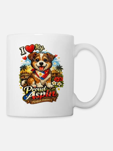 Aspin-Hund – Stolz der Philippinen - Tasse - Weiß
