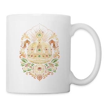 Couronne éthiopienne - Mug blanc - blanc - Droite