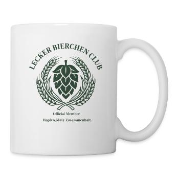 Lecker Bierchen Club Official Member - Tasse - Weiß - Rechts