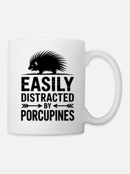 Stachelschweine Sprüche Stachelschweine Geschenk - Tasse - Weiß