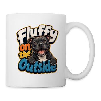 Staffordshire Bull Terrier - Tasse - Weiß - Rechts