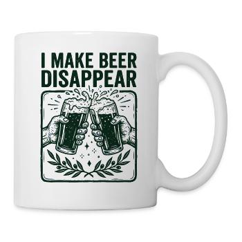 I Make Beer Disappear Craft Beer - Tasse - Weiß - Rechts