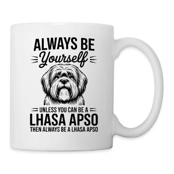 Lhasa Apso Drôle, Cadeau Lhasa Apso - Mug blanc - blanc - Droite