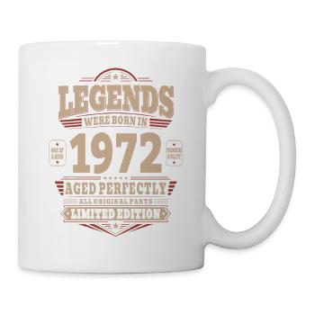 54th Birthday Gift Husband 1972 Vintage Retro - Mug - white - Right