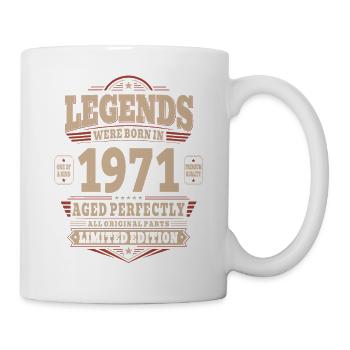 Cadeau pour 55 ans Mari 1971 Vintage Rétro - Mug blanc - blanc - Droite
