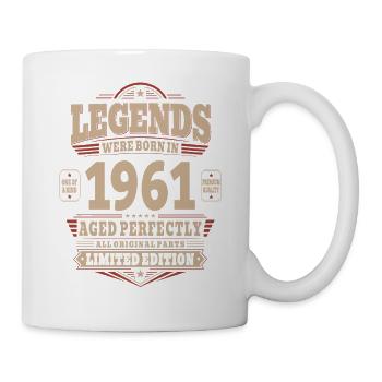 65th Birthday Gift Husband 1961 Vintage Retro - Mug - white - Right