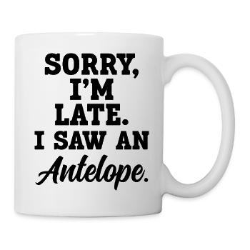 Antelope Funny Saying - Mug - white - Right