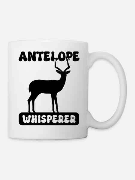 Antilope Wildtier Safari - Tasse - Weiß