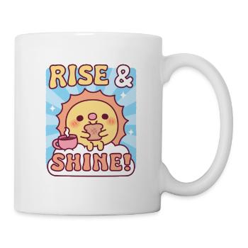 Süße Sonne Toast Toast Auf und Leuchten Motivation - Tasse - Weiß - Rechts