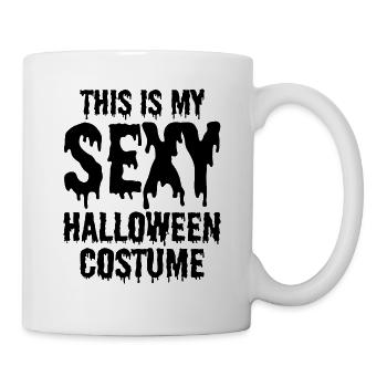 Voici mon costume sexy d’Halloween Halloween - Mug blanc - blanc - Droite