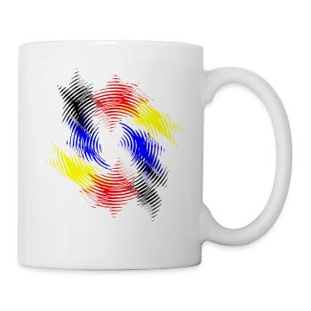 Color Swirl Radial Pattern - Mug - white - Right