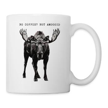No Coffee Not Amused Moose Wilderness - Tasse - Weiß - Rechts