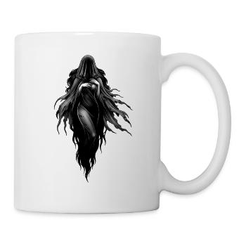 Nebelgeist im schwarzen Umhang - Tasse - Weiß - Rechts