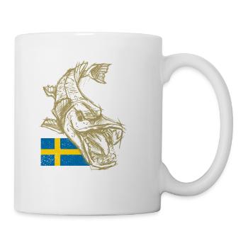 Sweden Fishing - Mug - white - Right