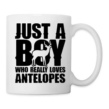 Antelope Silhouette Funny Saying - Mug - white - Right