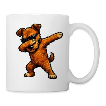 Dabbing Irish Terrier in Comic Style - Mug - white - Right