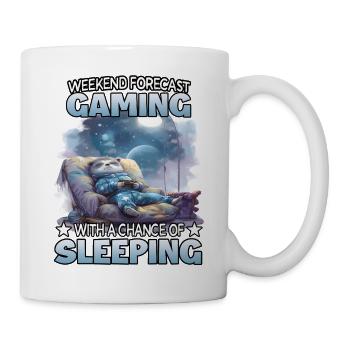 Weekend Forecast Gaming Panda - Mug - white - Right