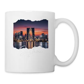 Suzhou Skyline Sunset Script - Mug - white - Right