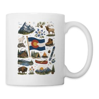 Colorado | Rockies, Outdoor & Freedom - Mug - white - Right