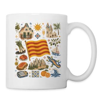 Catalogne | Gaudí, Côte & Plaisir - Mug blanc - blanc - Droite