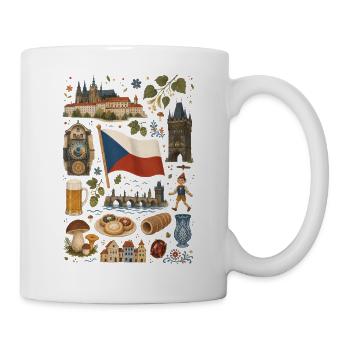 Czech Republic | Prague, Beer & Bohemia - Mug - white - Right