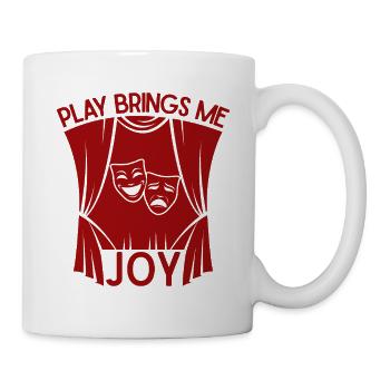 Pièce de théâtre musical Me apporte de la joie Conception théâtrale - Mug blanc - blanc - Droite