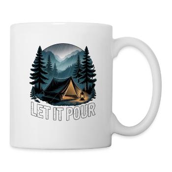 Let It Pour Camping - Mug - white - Right