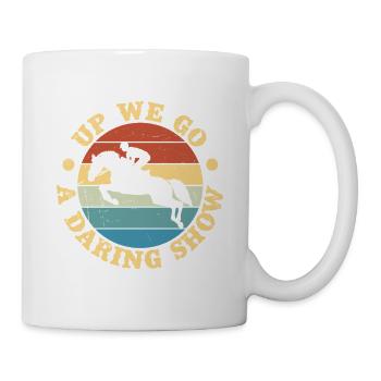 Hobby Horse Rider Up We Go English Riding Horse - Mug - white - Right