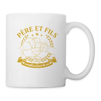 Père Et Fils Complices Pour La Vie - Mug blanc - blanc - Droite
