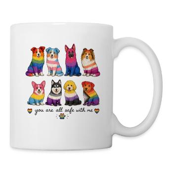 Pride Herding Dogs | You Are All Safe With Me - Mug - white - Right