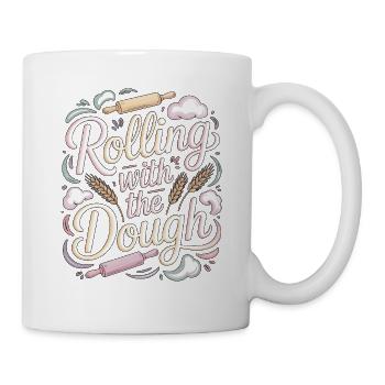 Un chef de restaurant qui s’engage dans les arts culinaires - Mug blanc - blanc - Droite