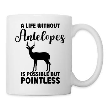 Antelope Humor Wildlife Safari - Mug - white - Right