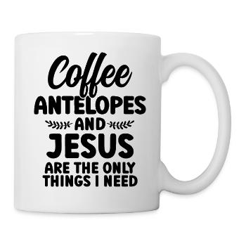 Antelope Christian Humor Coffee - Mug - white - Right