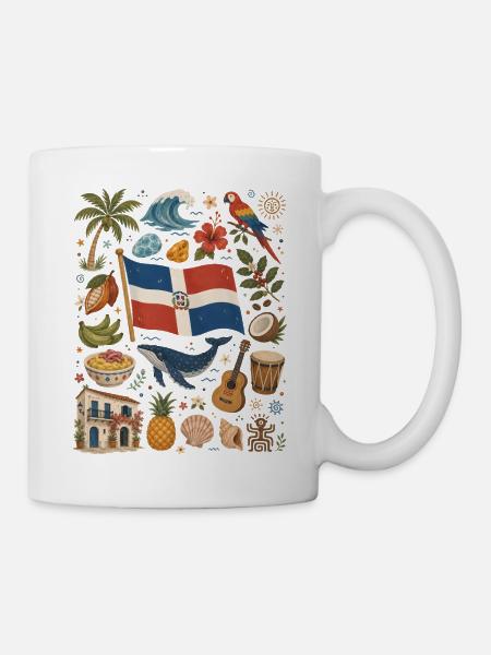 Dominikanische Republik | Karibik & Rhythmus - Tasse - Weiß