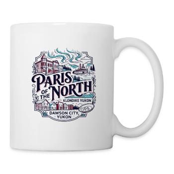 Paris du Nord, Dawson City, Yukon - Mug blanc - blanc - Droite