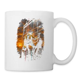 Industrial climbers at heights - Mug - white - Right